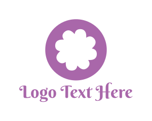 Purple Flower Blossom logo