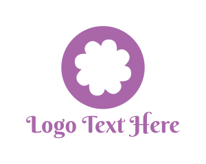 Purple Flower Blossom Logo