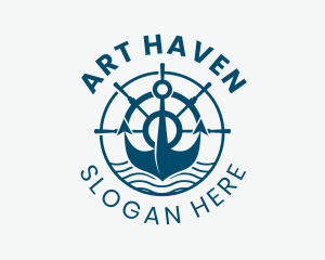 Marine Anchor Helm  logo design