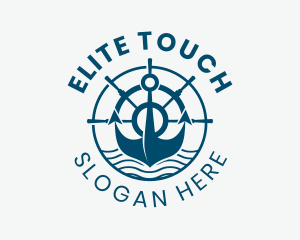 Marine Anchor Helm  logo design