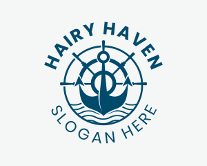 Marine Anchor Helm  logo design