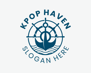 Marine Anchor Helm  logo design