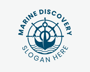 Marine Anchor Helm  logo design