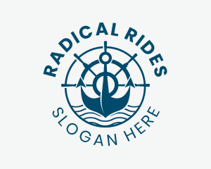 Marine Anchor Helm  logo design