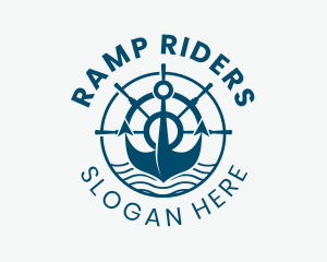 Marine Anchor Helm  logo design