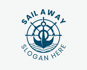 Marine Anchor Helm  logo design