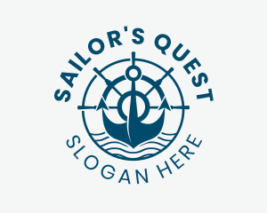 Marine Anchor Helm  logo design