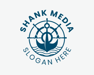 Marine Anchor Helm  logo design