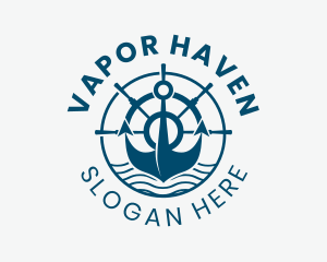 Marine Anchor Helm  logo design