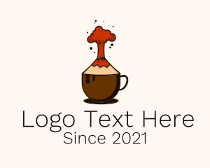 Volcano - Volcano Coffee Cup logo design