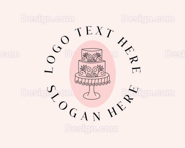 Floral Cake Bakeshop Logo