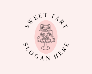 Floral Cake Bakeshop logo design