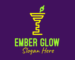 Neon Cocktail Olive logo design