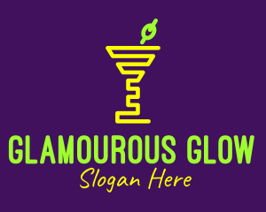 Neon Cocktail Olive logo design