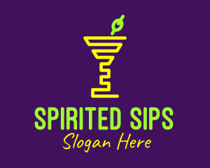 Neon Cocktail Olive logo design