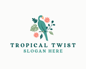 Tropical Bird Parrot logo design