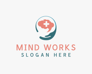 Mental Health Brain logo design