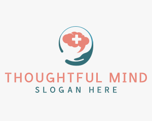 Mental Health Brain logo design