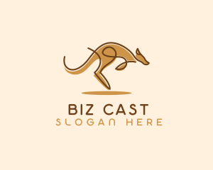 Safari Kangaroo Animal logo