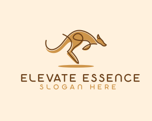 Safari Kangaroo Animal logo