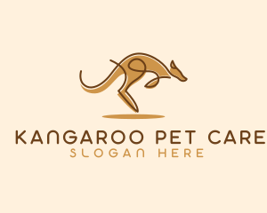 Safari Kangaroo Animal logo