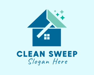 House Cleaning Wiper logo design