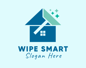 House Cleaning Wiper logo design