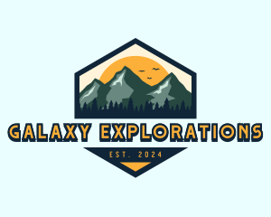 Mountain Hiking Climbing logo design