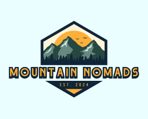 Mountain Hiking Climbing logo design