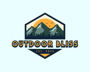 Mountain Hiking Climbing logo design