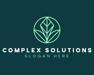 Green Leaf Landscape logo design