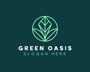 Green Leaf Landscape logo design