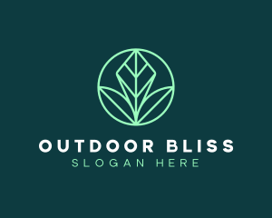 Green Leaf Landscape logo design