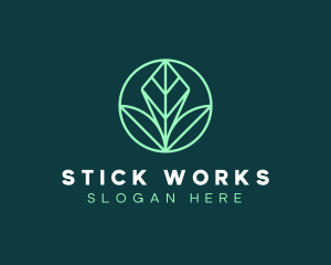 Green Leaf Landscape logo design