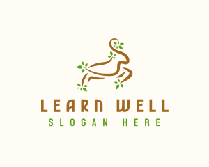 Wellness Ram Tree logo design