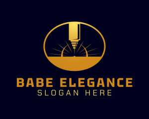 Laser Cutting Tool  logo design