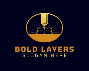 Laser Cutting Tool  logo design