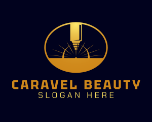 Laser Cutting Tool  logo design