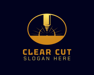 Laser Cutting Tool  logo design