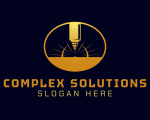 Laser Cutting Tool  logo design