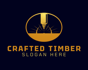 Laser Cutting Tool  logo design