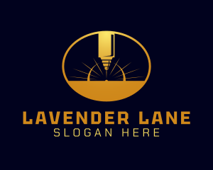 Laser Cutting Tool  logo design