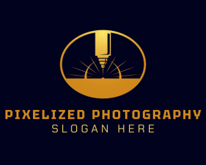 Laser Cutting Tool  logo design