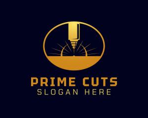 Laser Cutting Tool  logo design