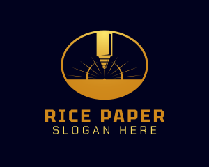 Laser Cutting Tool  logo design