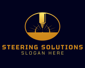 Laser Cutting Tool  logo design