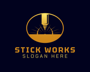 Laser Cutting Tool  logo design