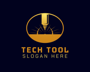 Laser Cutting Tool  logo design