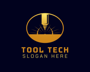 Laser Cutting Tool  logo design