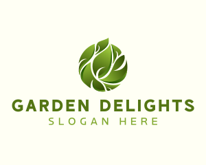 Leaf Eco Garden logo design